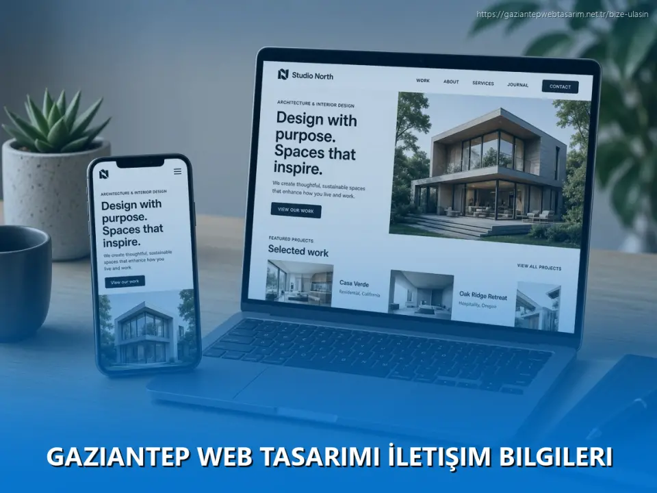 Gaziantep Web Tasarımı İletişim Bilgileri